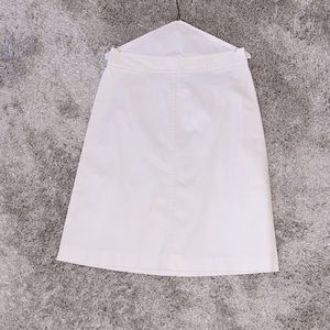 Banana Republic white mini skirt